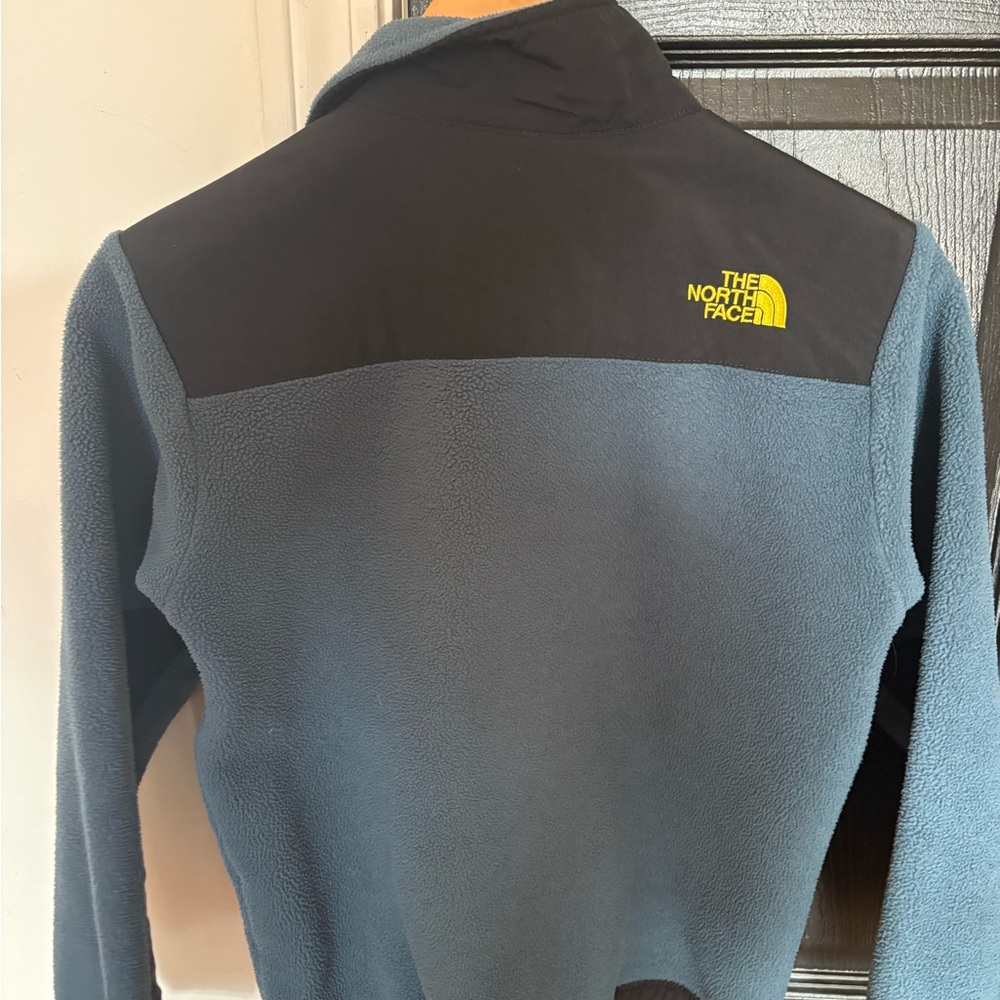 The North Face Black and Dark Blue Fleece Jacket